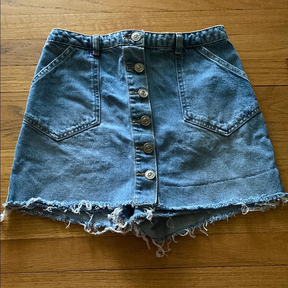 Urban Outfitters BDG denim cutoff jean skort